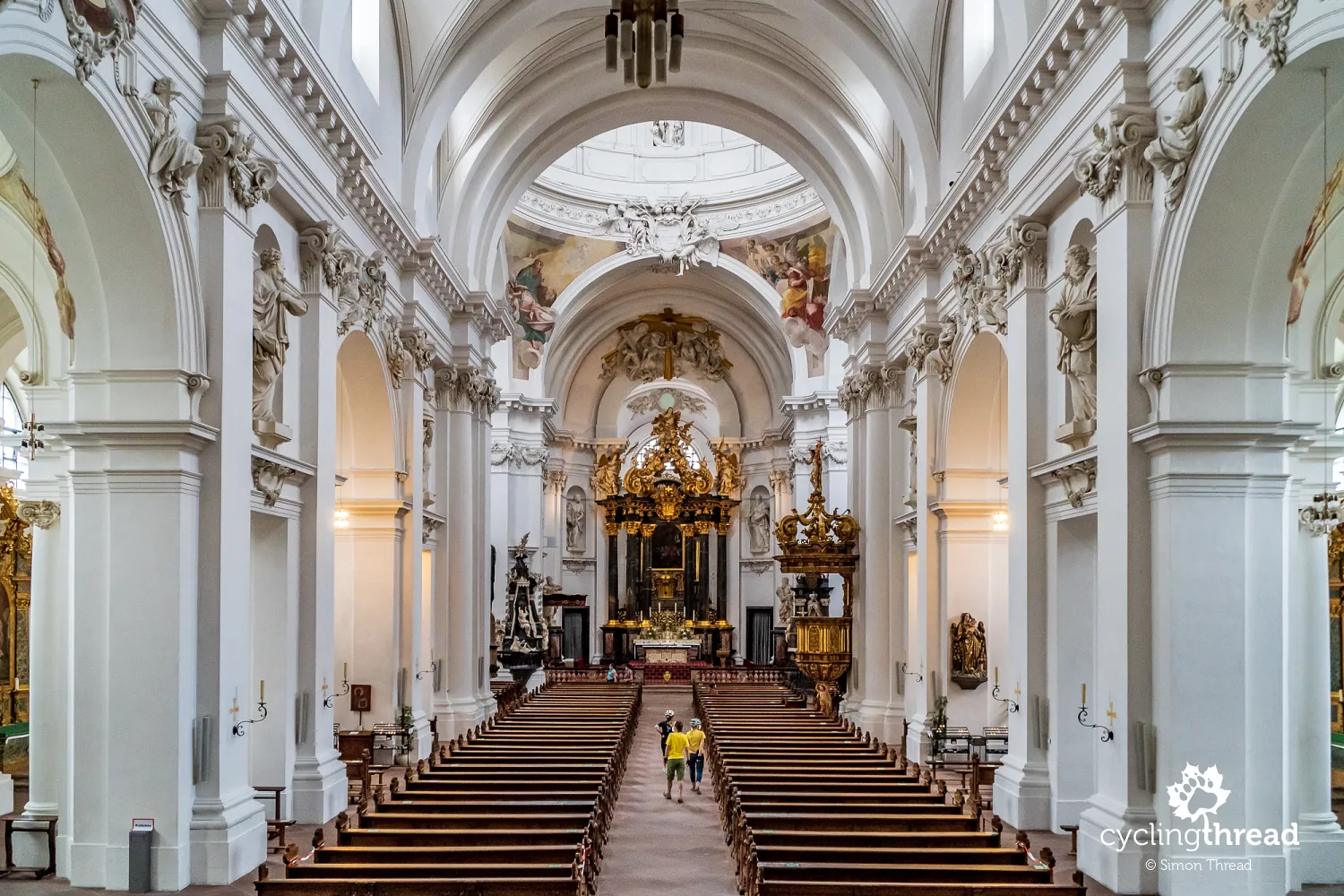 Interior of the Cathedral of St. Salvator and St. Sebastian in Fulda