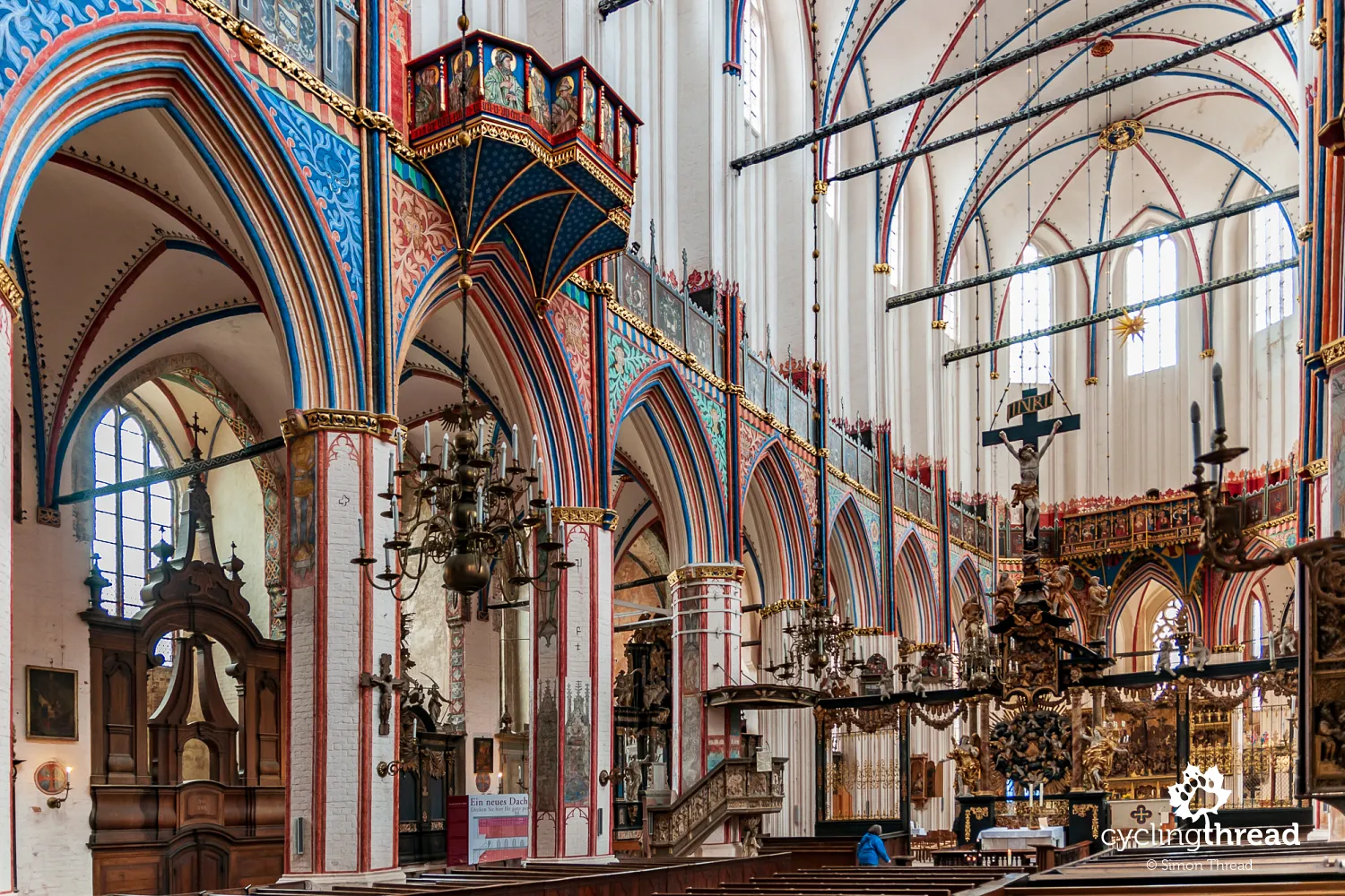 Interior of St. Nicholas Church in Stralsund