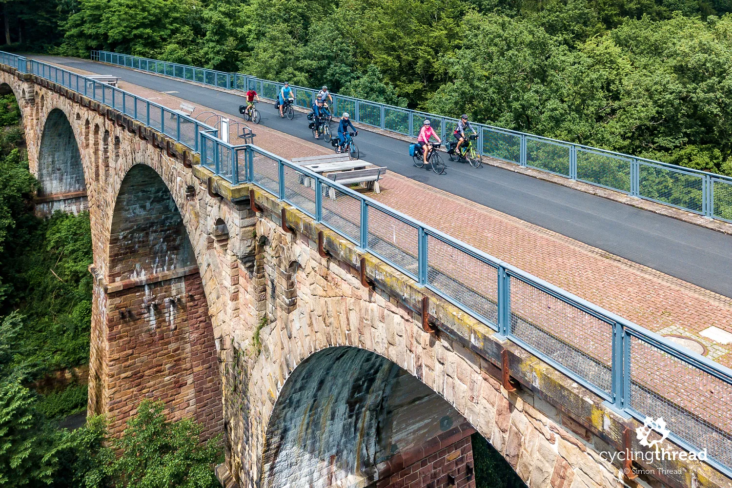 Klausmarbach viaduct on the bicycle route