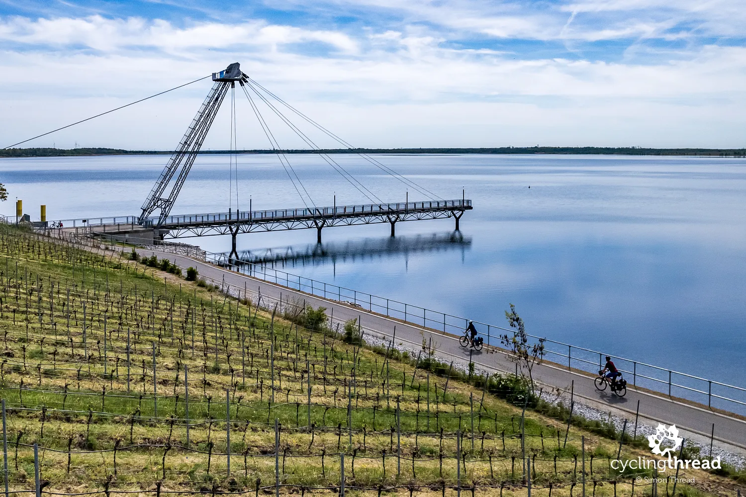 A lake on the site of a mine in the Lusatian Lakeland