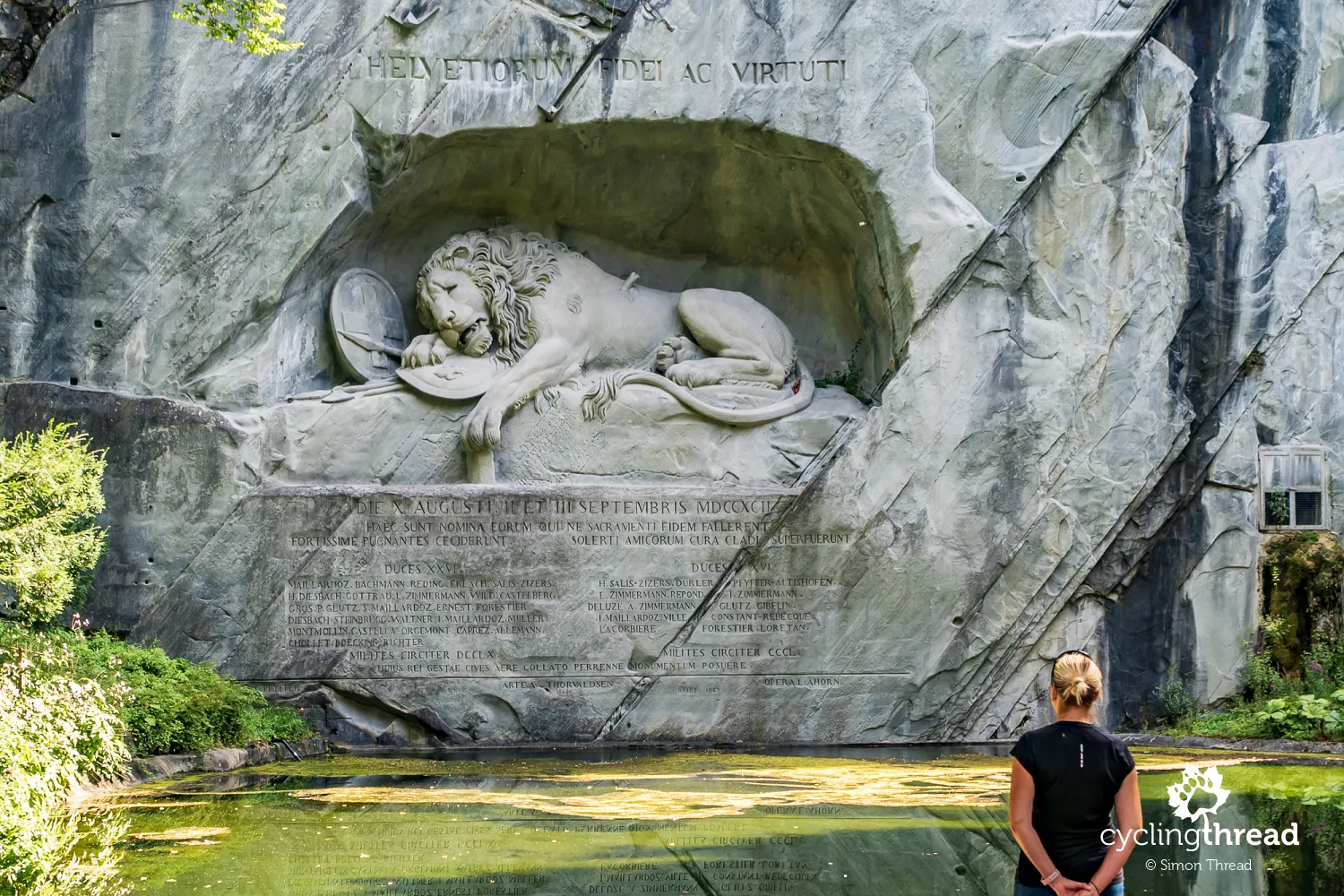 The Lion of Lucerne near the Glacier Garden