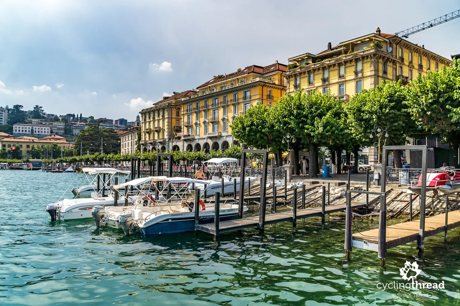 Lugano on the shores of Lago di Lugano