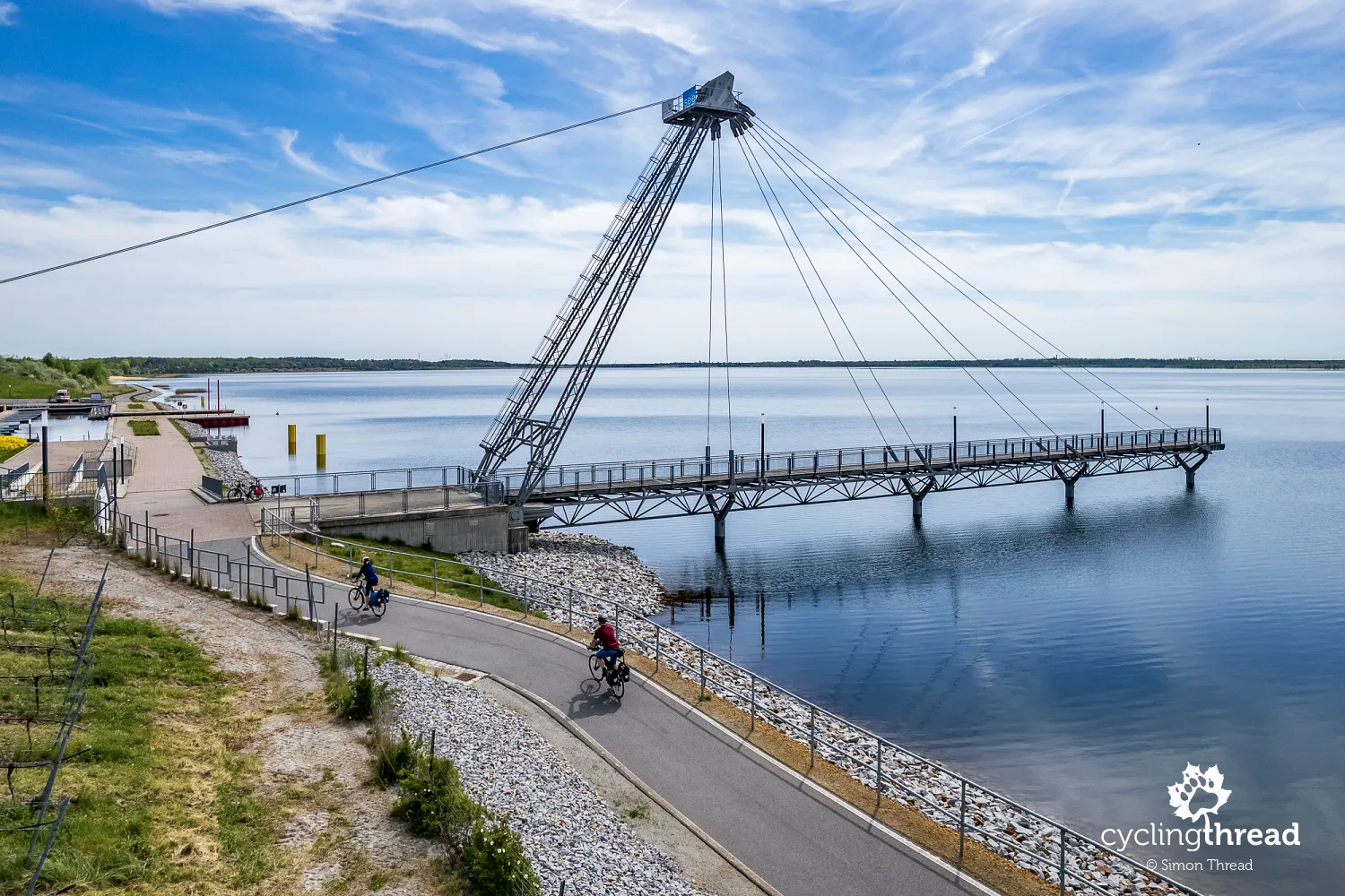 Lusatian Lakeland - a pier over Großräschener See