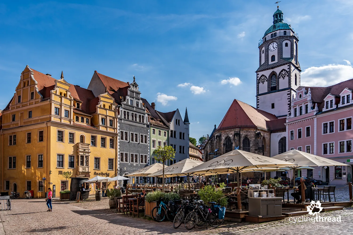 The market square in the Old Town of Meissen