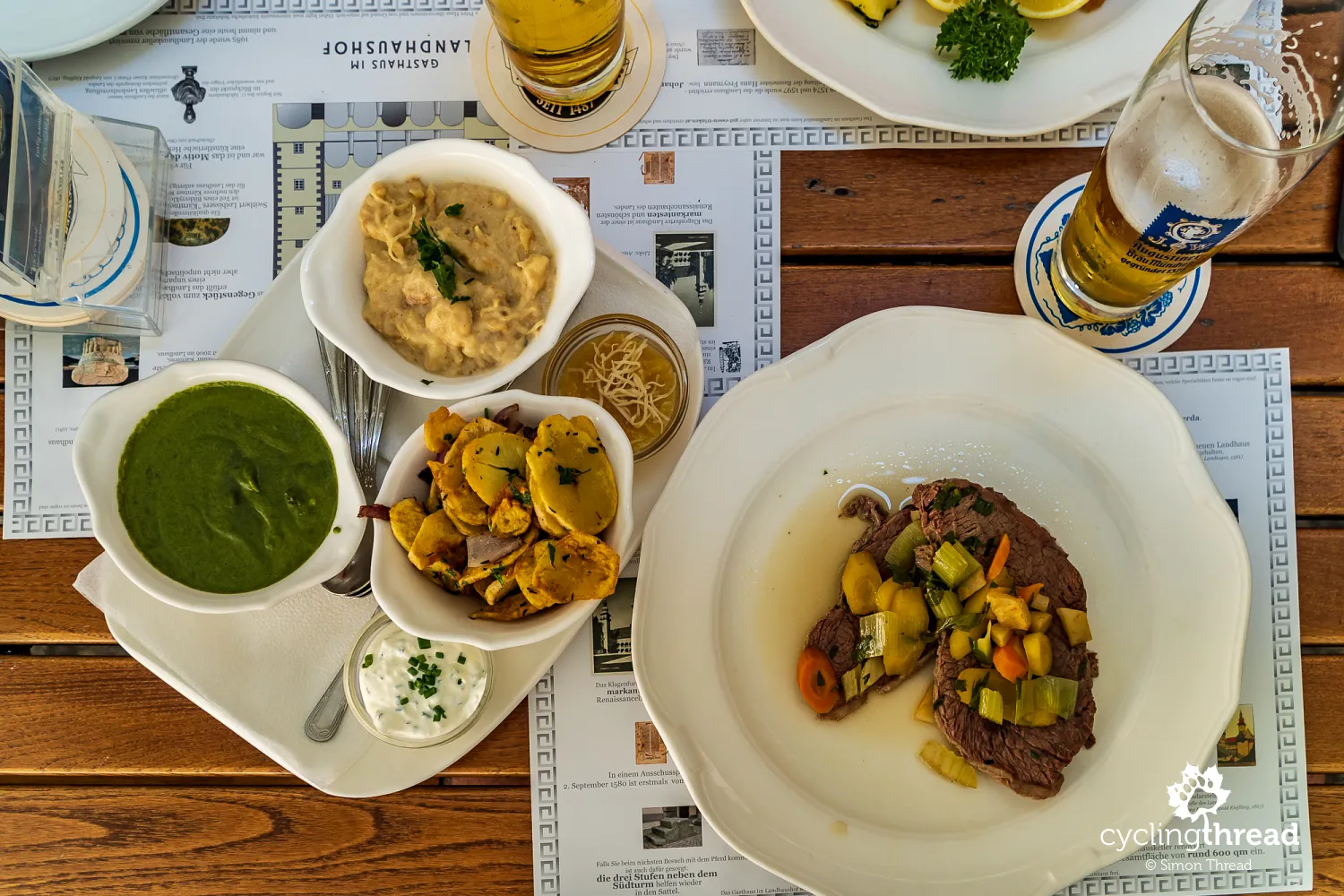 Meal at the Landhaus restaurant in Klagenfurt