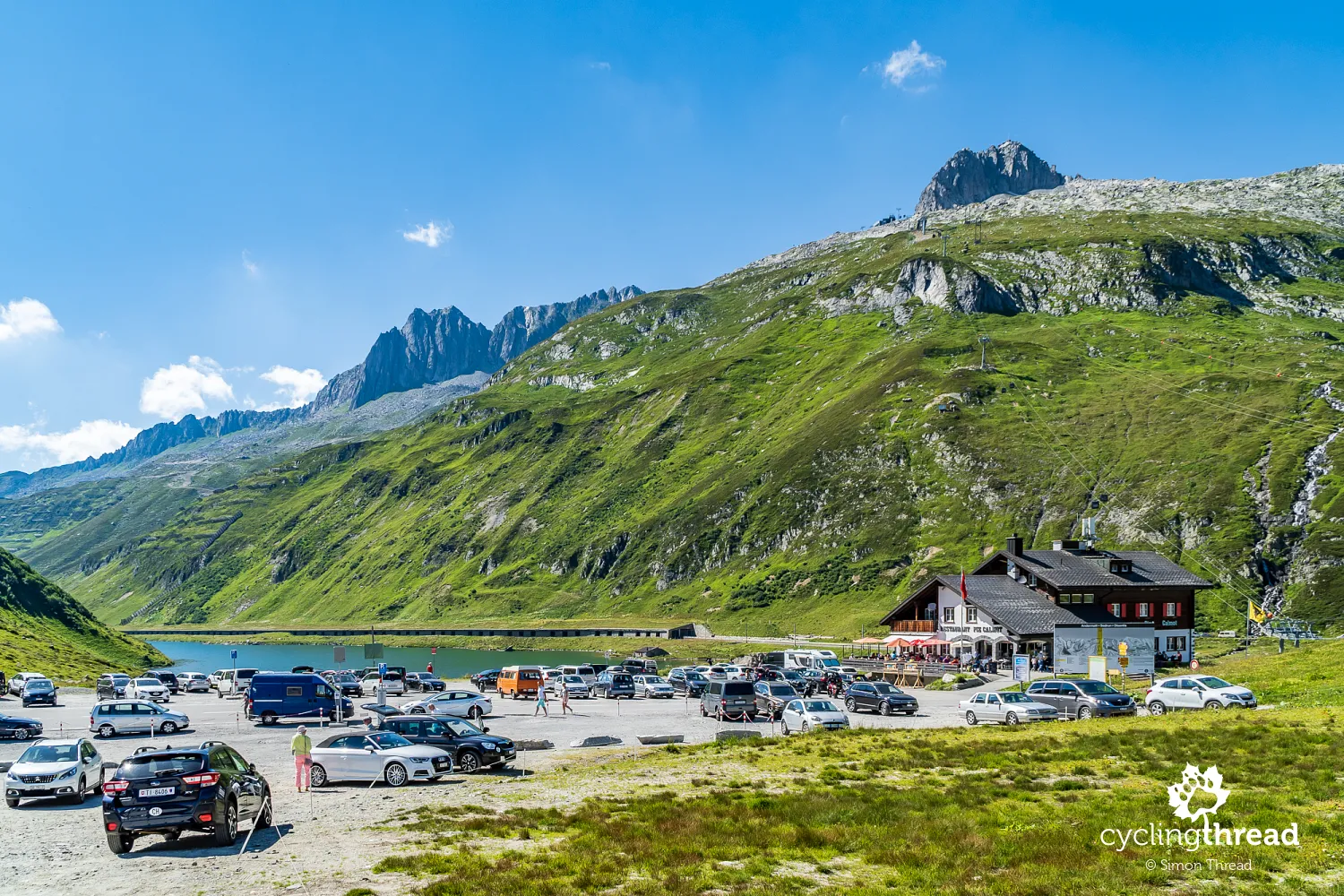 Oberalp Pass - Parking and Restaurant