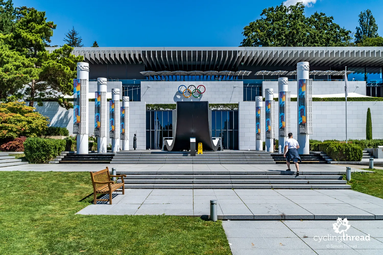 Olympic Museum on Lake Geneva in Lausanne