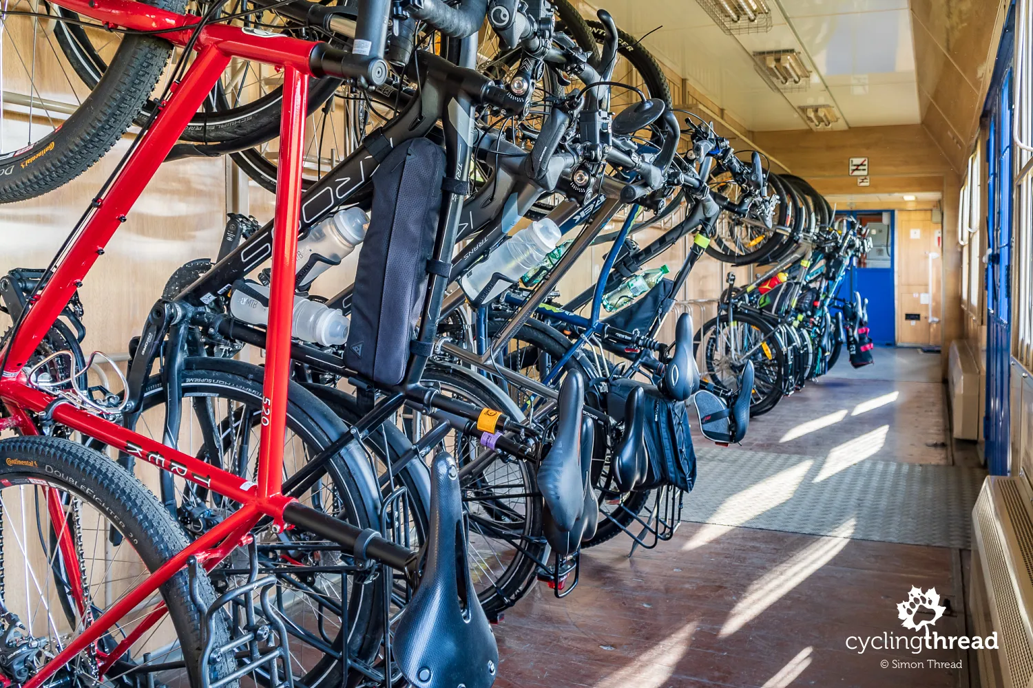 Once a mail carriage, now a bicycle carriage in Poland