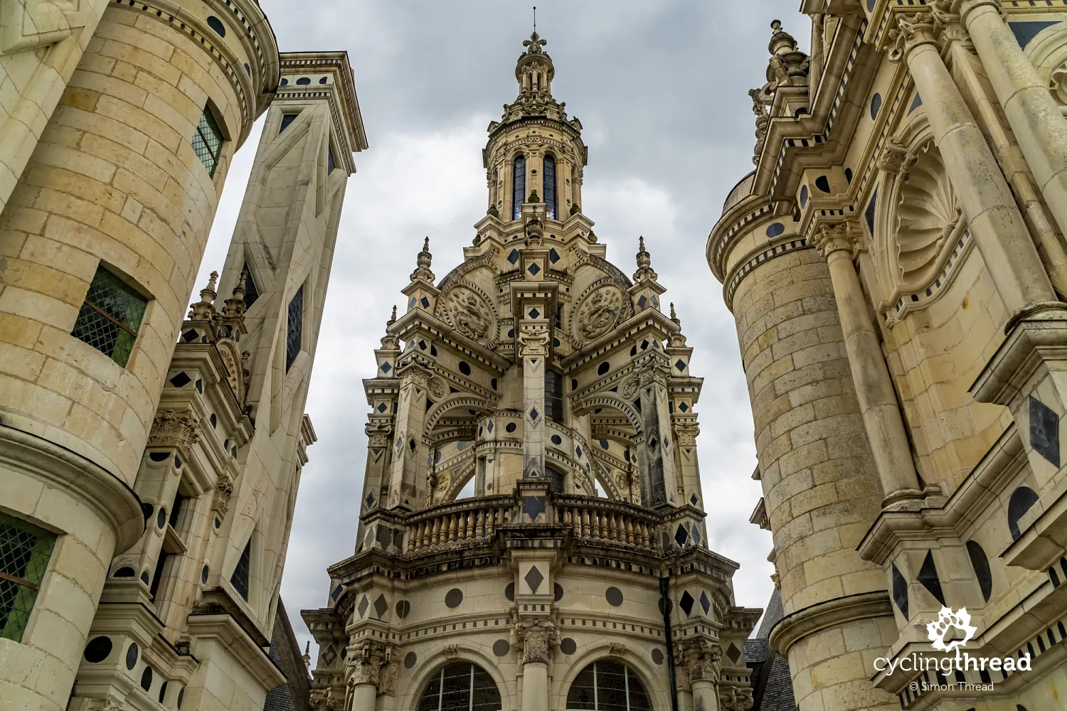 One of the towers of Chambord palace in France