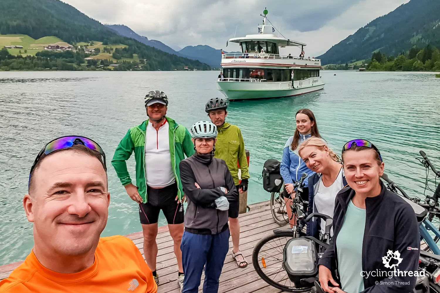 Our cycling team at Weissensee