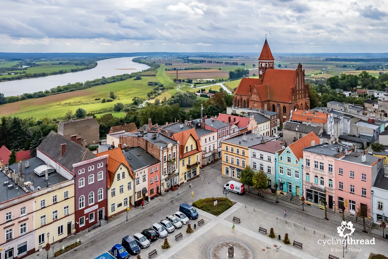 Panorama of Nowe on the Vistula
