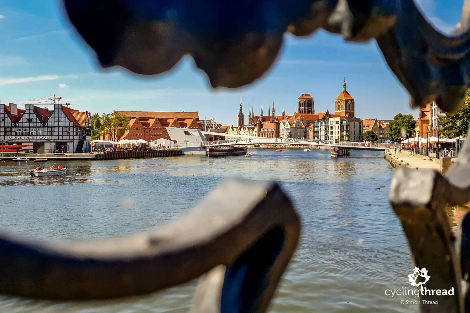 Panorama of Old Gdańsk on the Motława River