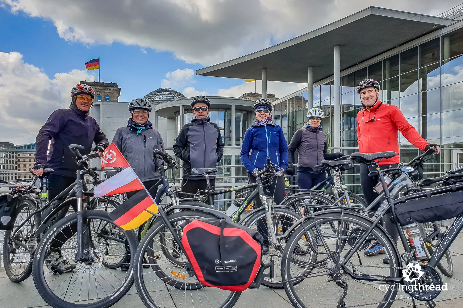 A photo on the bridge connecting Eastern and Western Europe