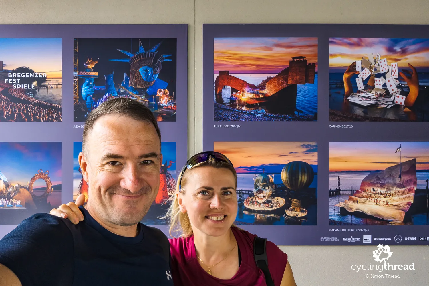 Previous stage sets of the Bregenz lake opera