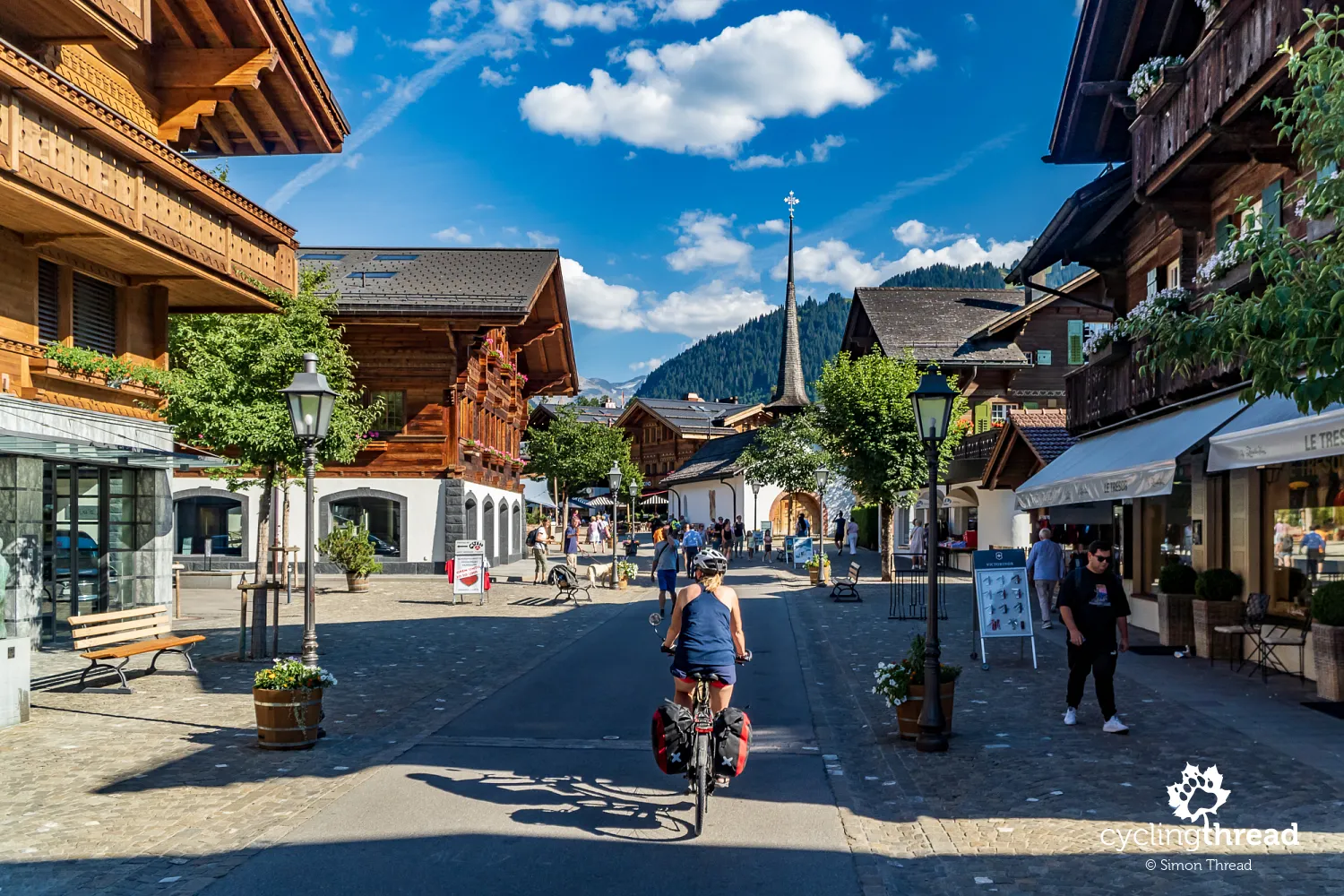 Promenade in the center of Gstaad