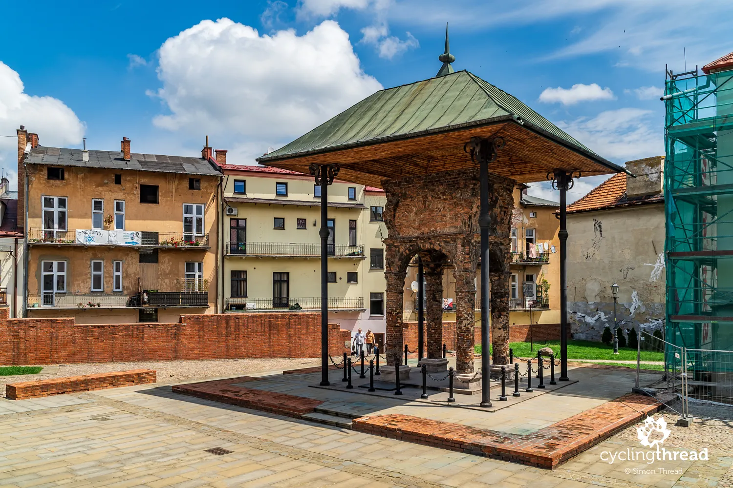 Remains of the bimah of the Old Synagogue in Tarnow