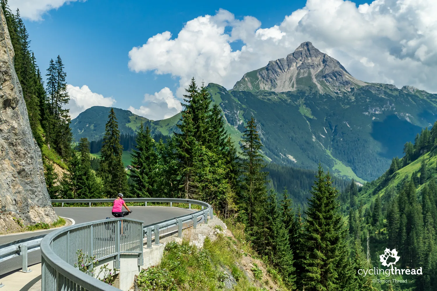 Road from Lech am Arlberg to Warth