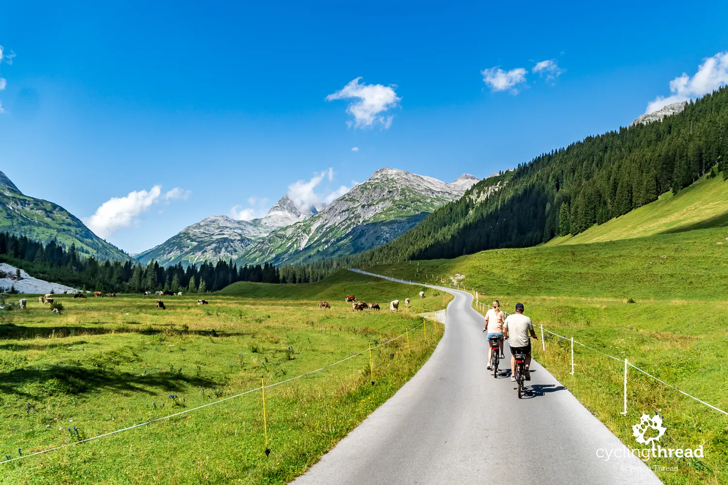 Road to the Formarinsee in Vorarlberg