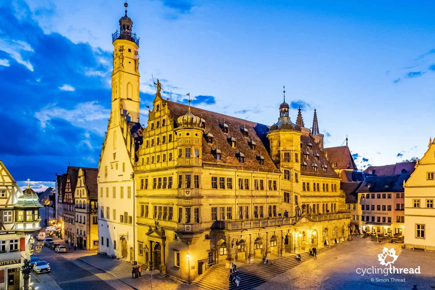 Rothenburg town hall at night