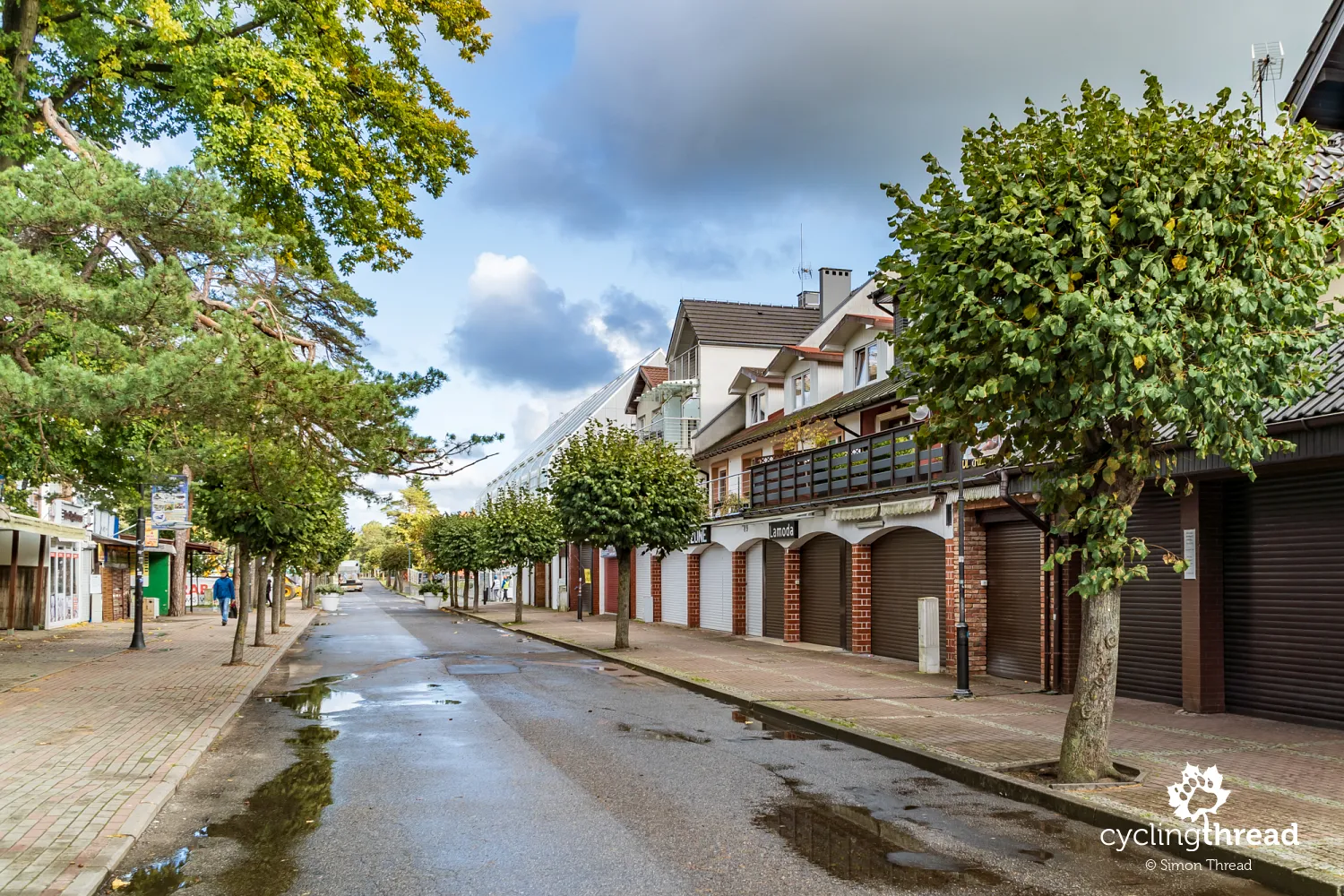 Shops closed up tight in Pobierowo