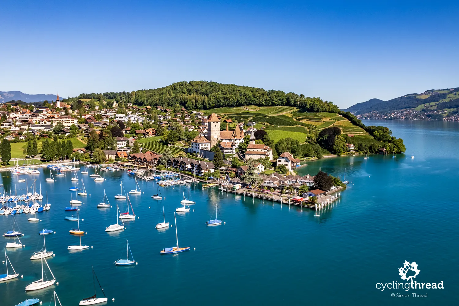 Spiez by Lake Thun in Switzerland