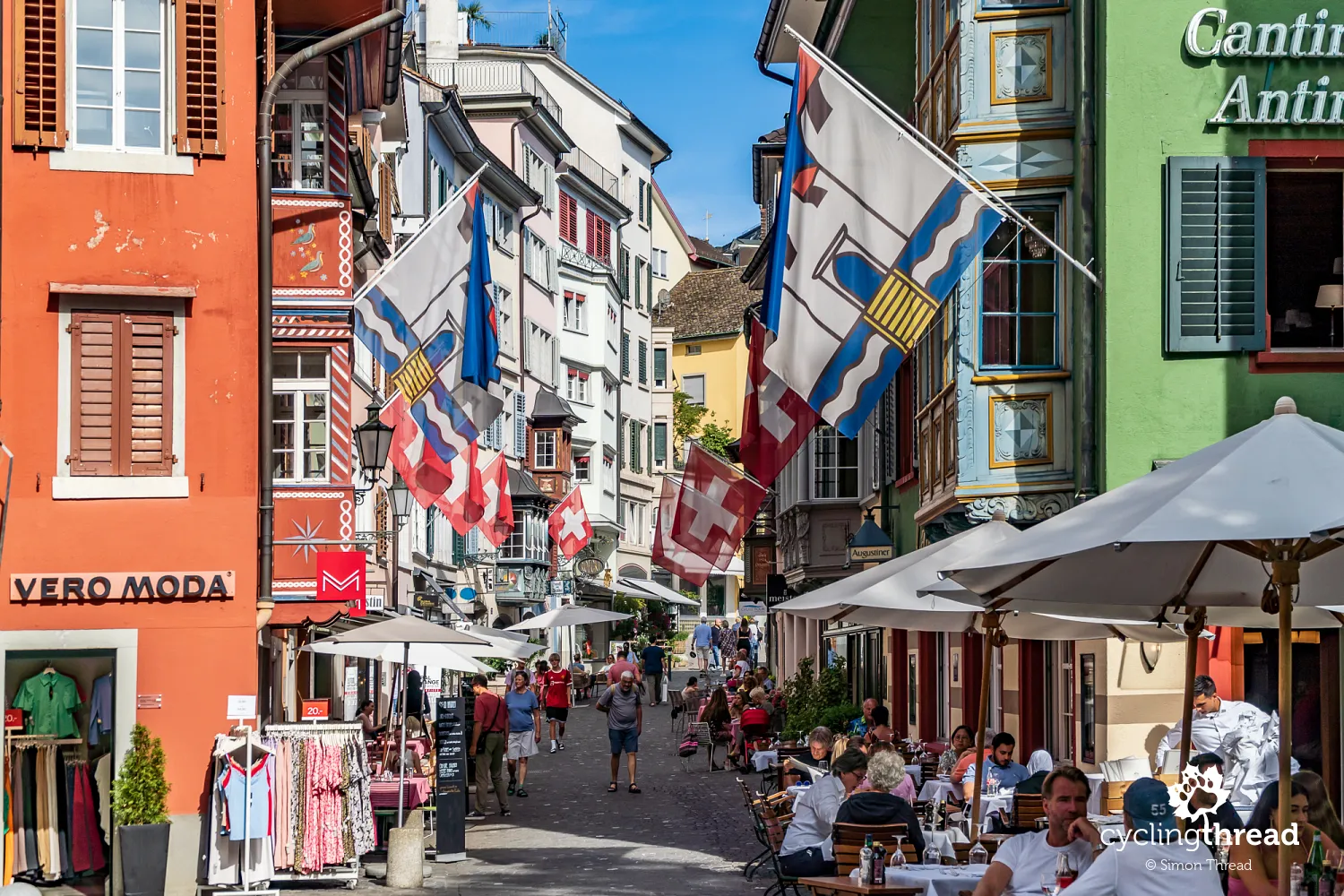 A street in the Old Town of Zurich
