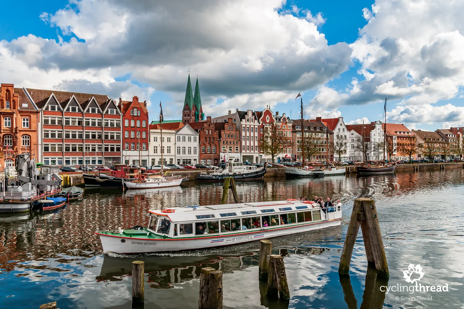 Sunny Lübeck on the River Trave