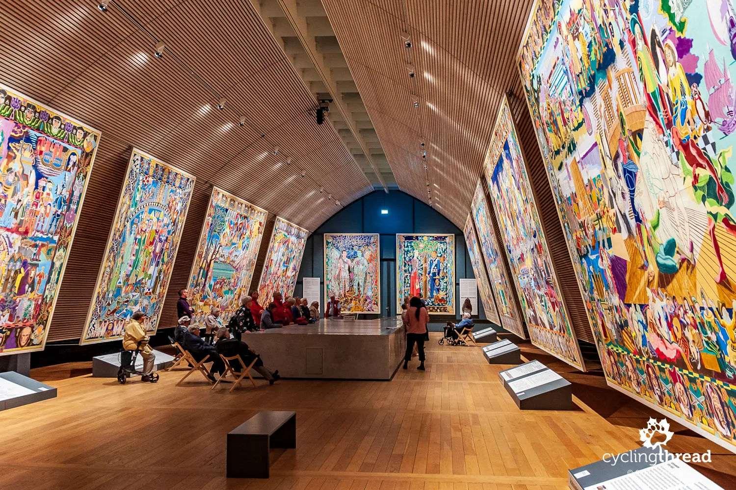 Tapestry sketches in the art museum in Køge