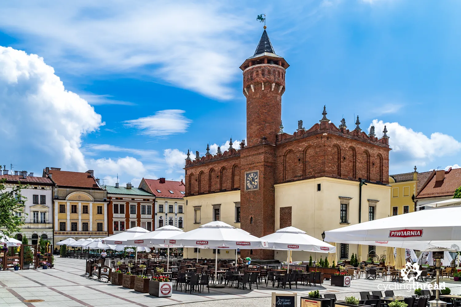 Tarnow market square from above