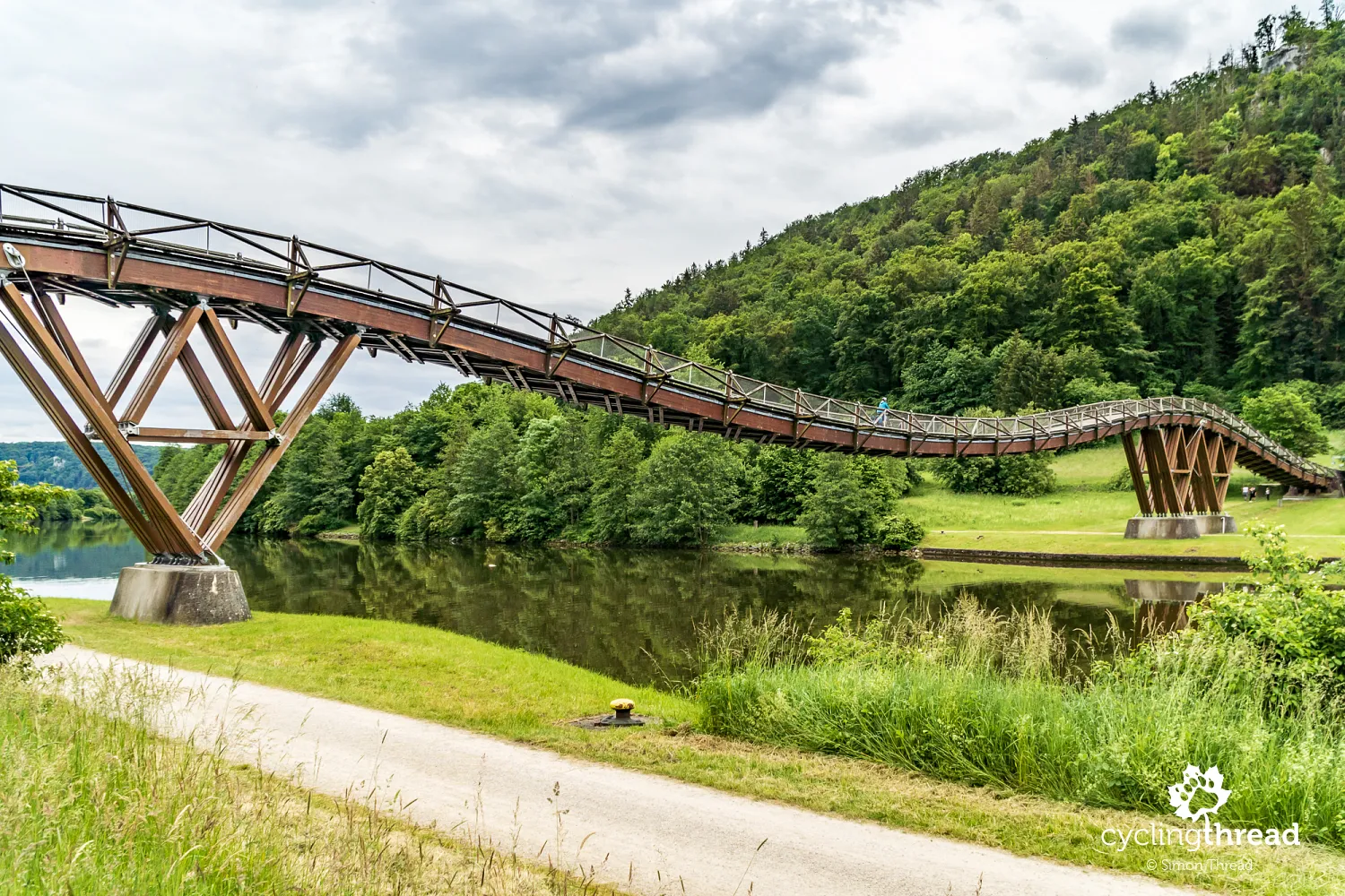 Tatzlwurm wooden bridge over the Altmühl River