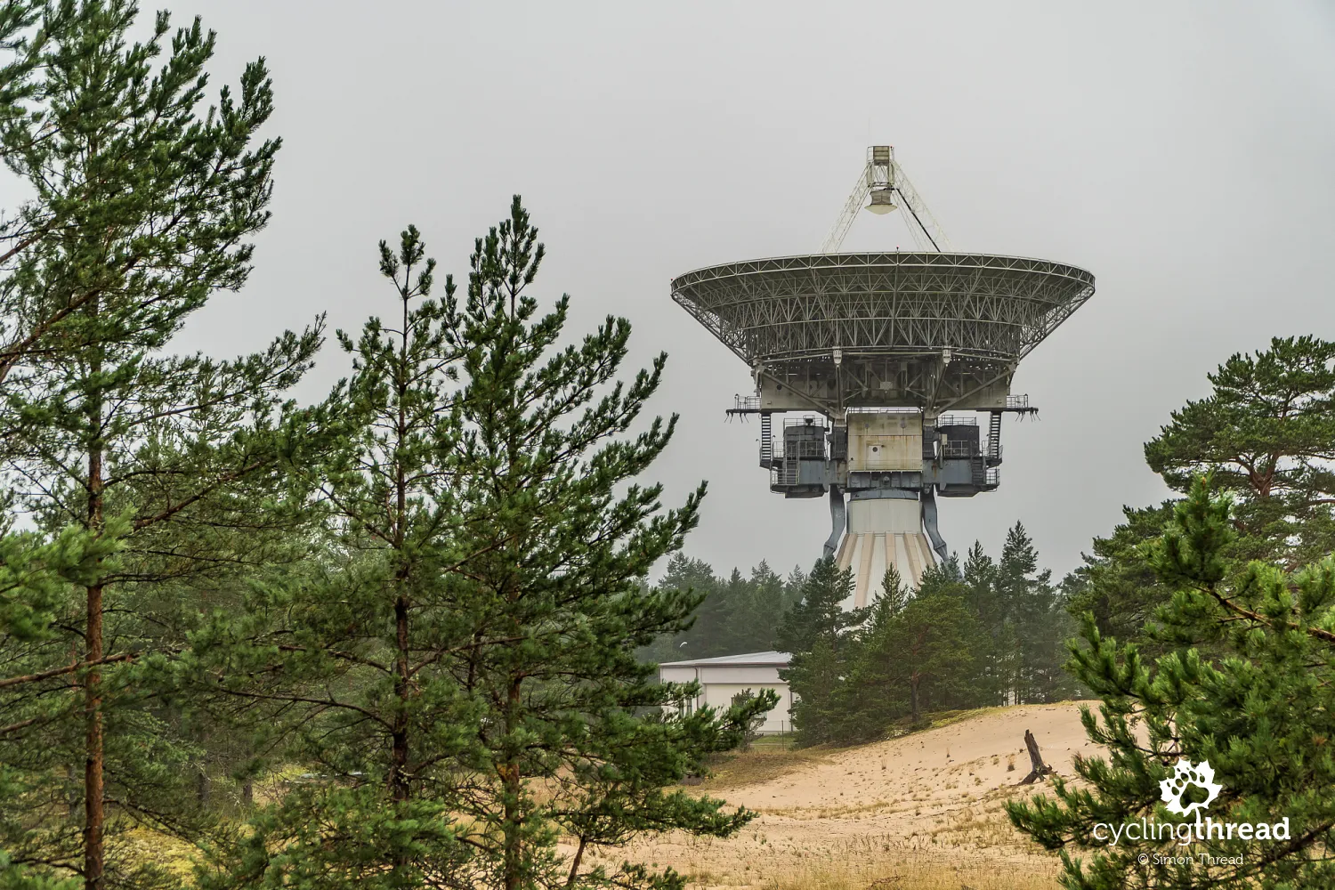 Telescope at the Radio Astronomy Center in Ventspils