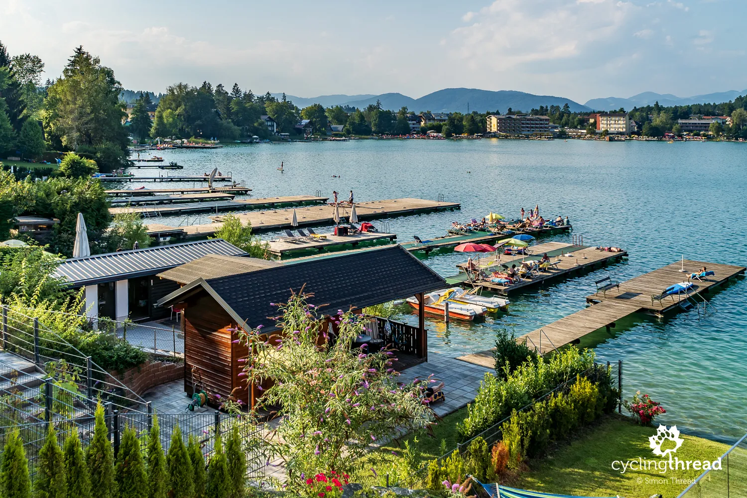 Touristic scenery at Klopeiner See