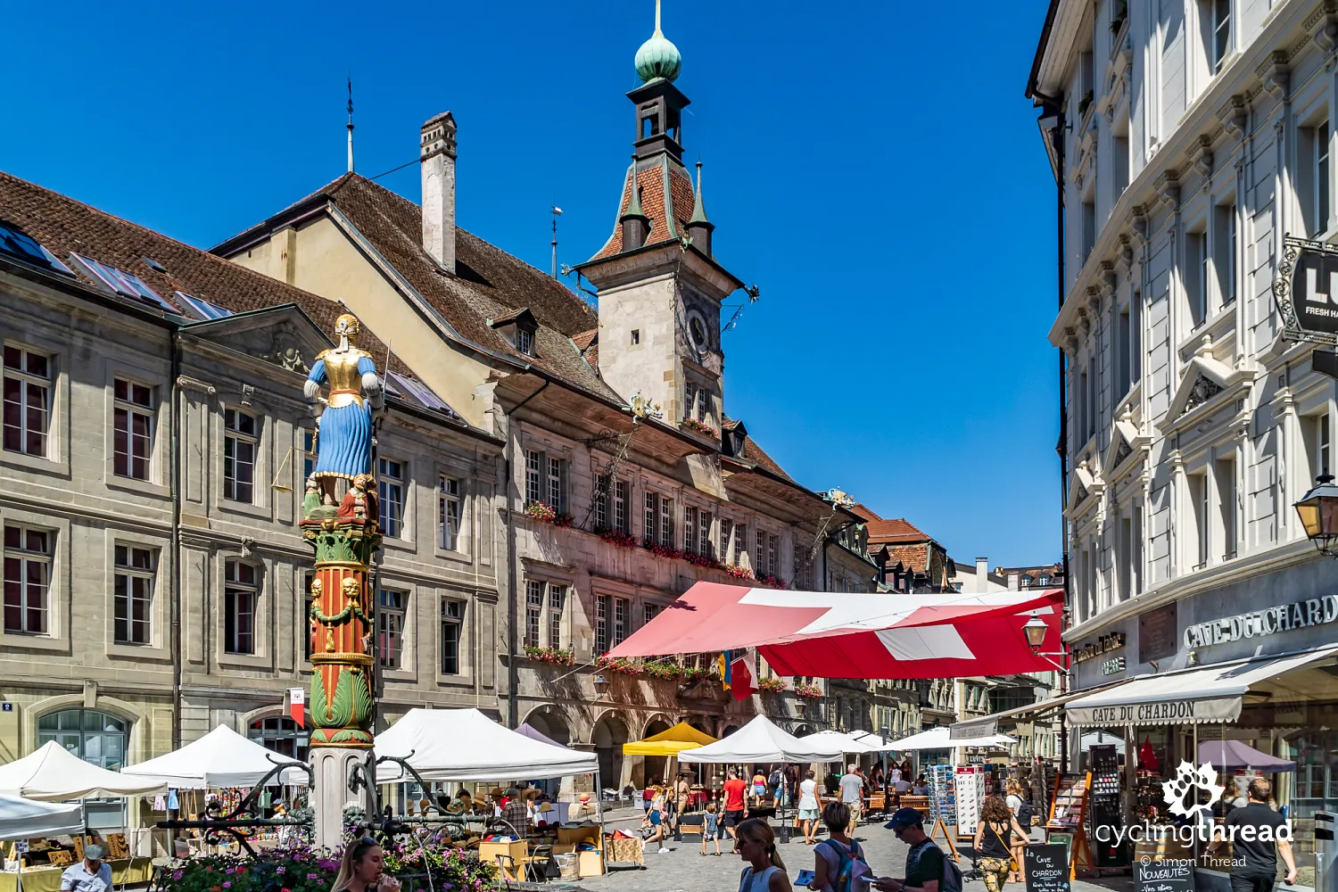 Town hall at Place de la Palud in Lausanne