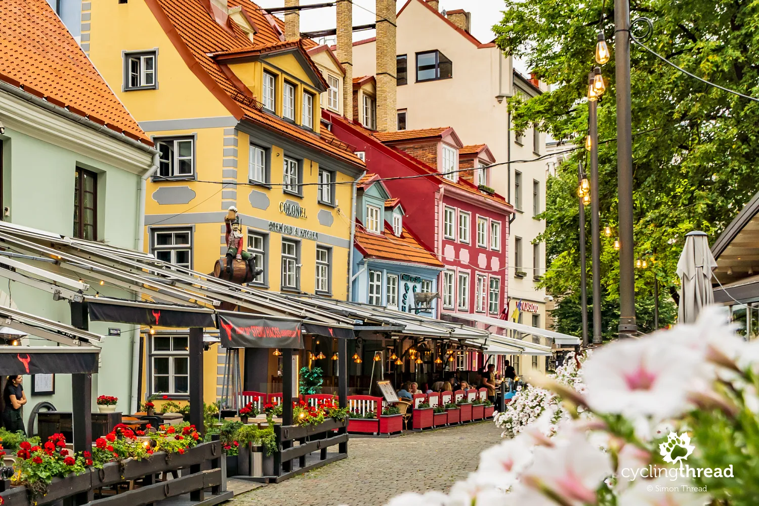 Townhouses by Livu square in Riga
