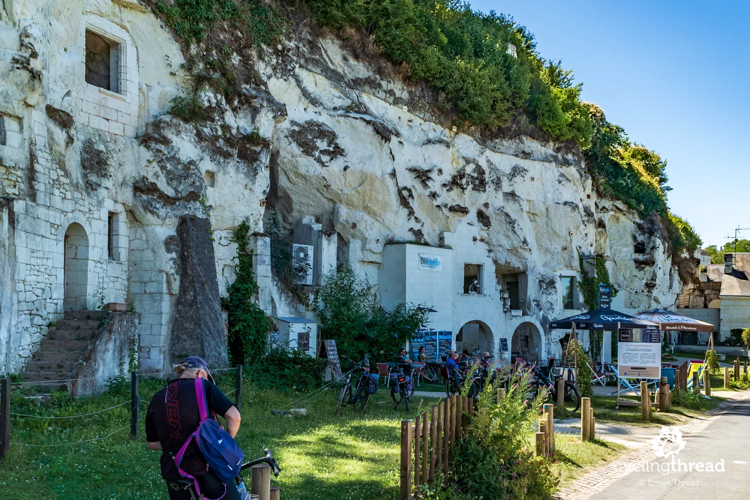 Troglodyte dwellings in Turquant in the Loire Valley