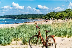 A beach on&nbsp;the&nbsp;Latvian Baltic coast