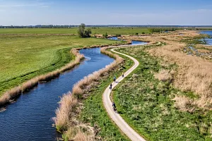 Cycling through the&nbsp;Peene Valley Natural Park