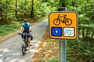 Vistula Cycling Route sign in&nbsp;Pomorskie